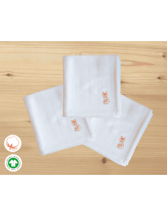 Pack 3 langes 100% coton bio certifiés GOTS