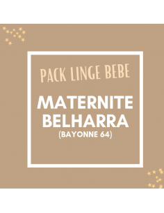 pack maternité linge bébé pour l'hospitalisation à la maternité de belharra
