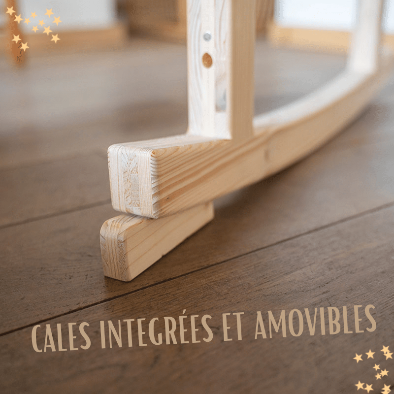 zoom sur le système de cale pour une position fixe du berceau ou de la banquette zoom sur le système de cale pour une position fixe du berceau ou de la banquette