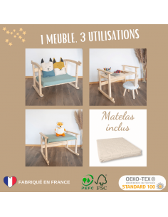 pack meuble enfant en bois...