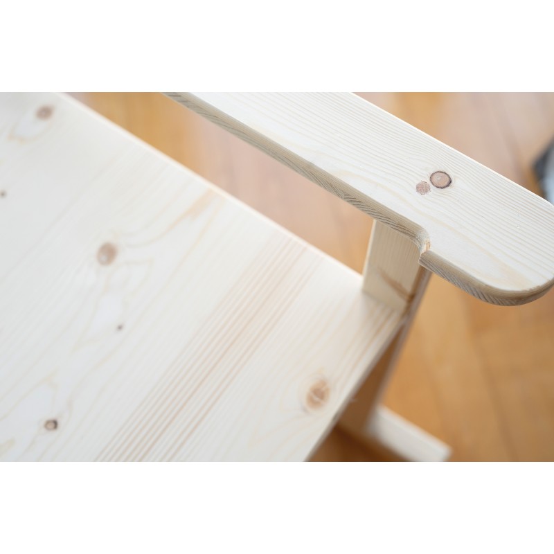 Zoom sur le bois du support Zoom sur le bois du support